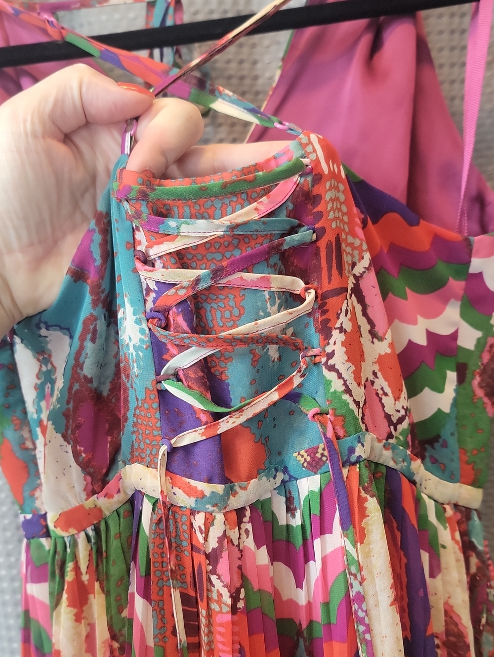 Anthropologie Maeve Ikat Tarana Maxi Dress Size 6 - Picture 4 of 7